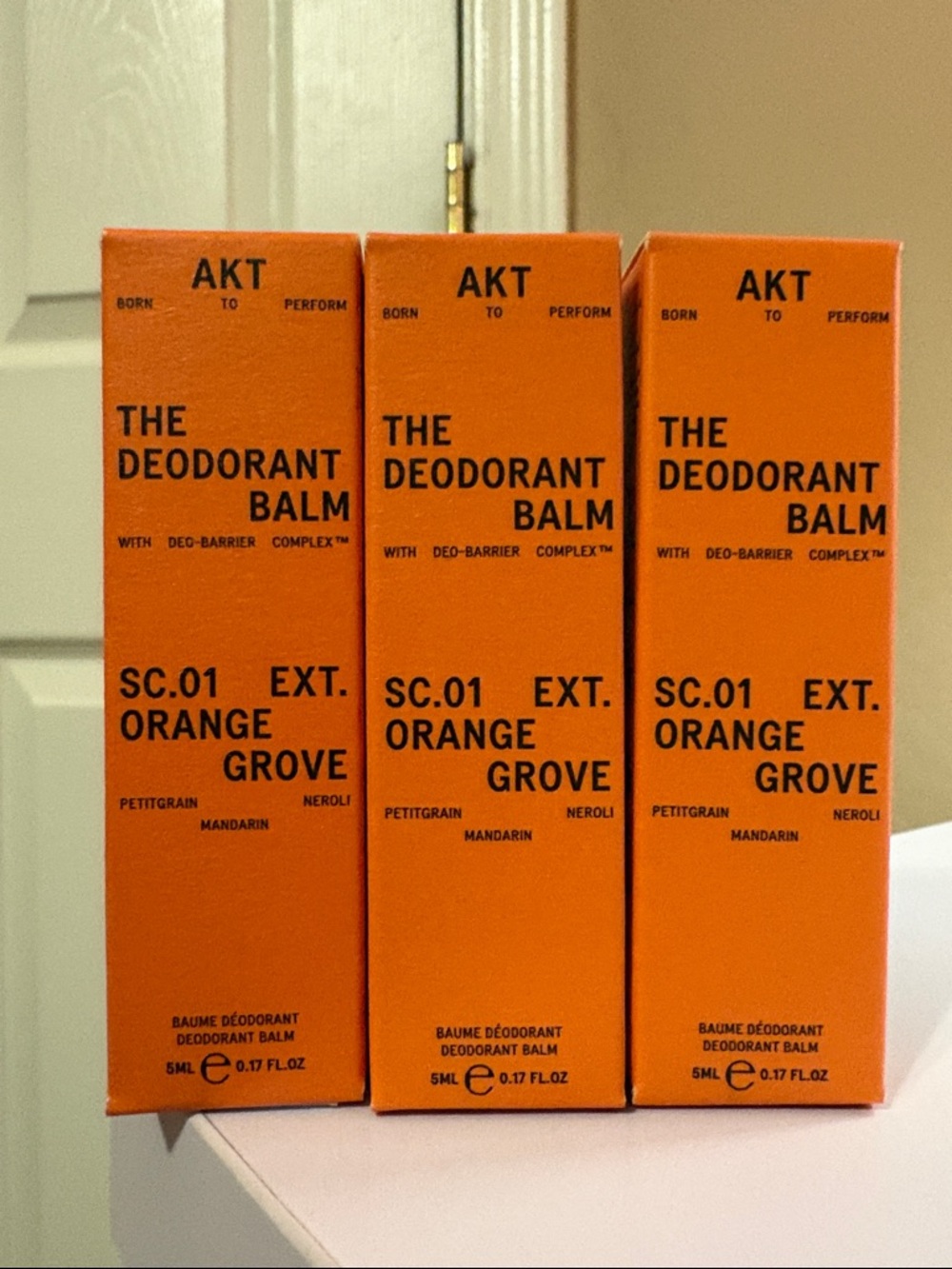 NEW Set Of 3 AKT The Deodorant Balm